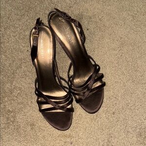Nine West Brown Strappy Heels